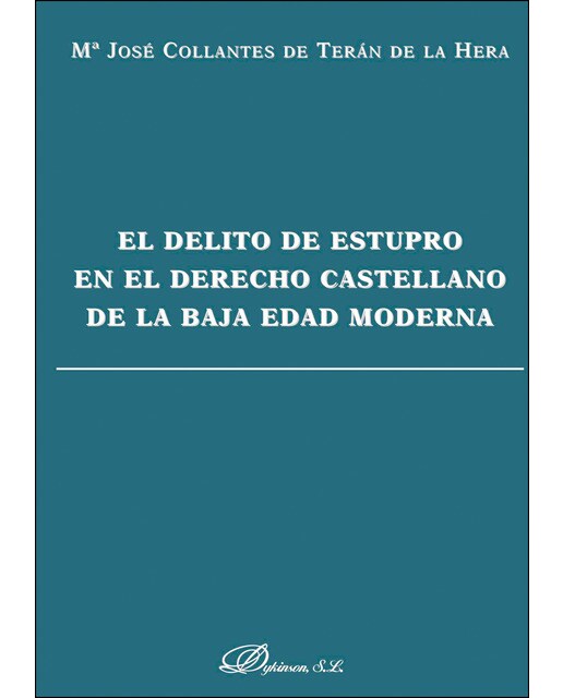 Imagem 0 de El delito de estupro en el derecho castellano de la baja Edad Media (Capa mole com abas)