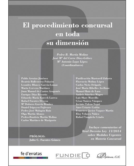 El Procedimiento Concursal En Toda Su Dimensión 1