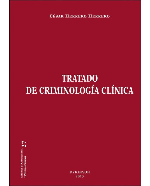Tratado De Criminología Clínica 1
