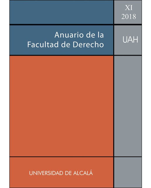 Anuario De La Facultad De Derecho De La Universidad De Alcalá Vol XI -2018 1