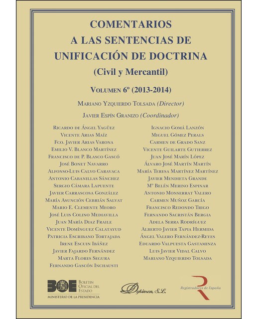 Comentarios A Las Sentencias De Unificación De Doctrina Civil Y Mercantil Volumen 6 2013-2014 1
