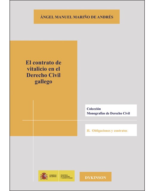 El Contrato De Vitalicio En El Derecho Civil Gallego 1