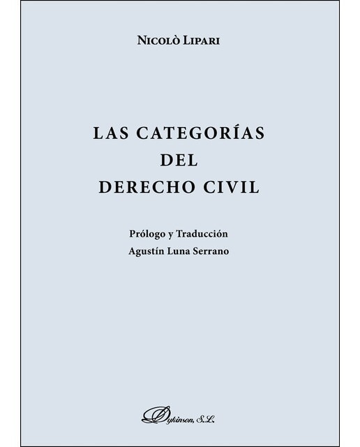 Las Categorías Del Derecho Civil 1