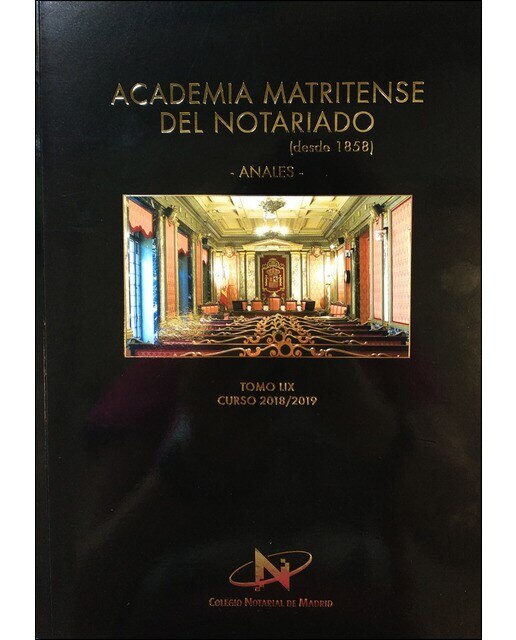 Imagem 0 de Academia matritense de notariado 59 (curso 2018/20