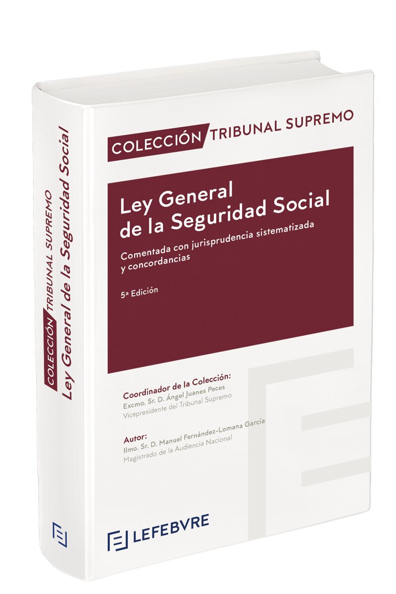 Imagem 0 de Ley general de la seguridad social comentada 5ª edic. : Colección tribunal supremo(Tapa dura)