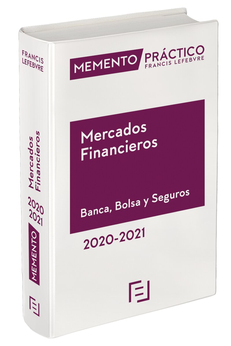 Memento Mercados Financieros. Banca, Bolsa y Seguros 2020-2021 (Capa mole) 1