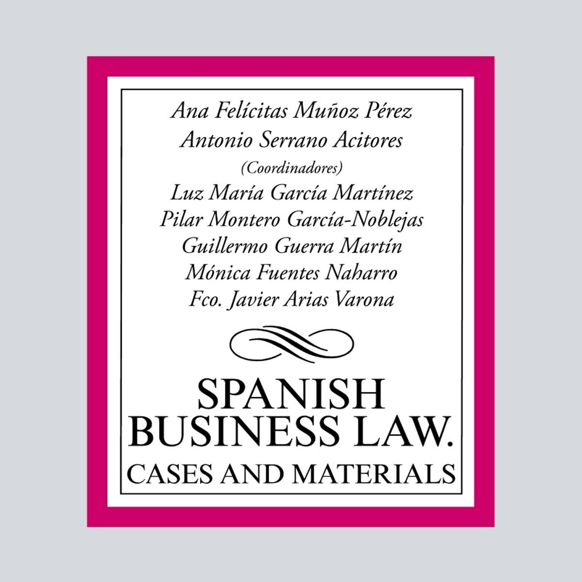 Spanish Business Law: cases and materials (Capa mole) 1