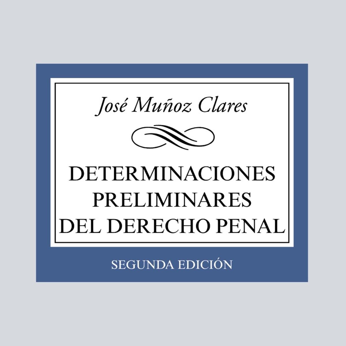 Imagem 0 de Determinaciones preliminares del Derecho penal (Capa mole)