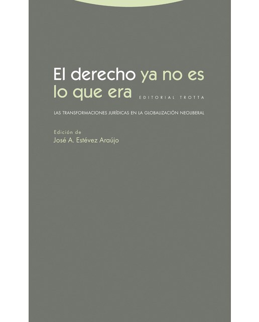 El derecho ya no es lo que era: Las transformaciones jurídicas en la globalización neoliberal(Tapa blanda) 1