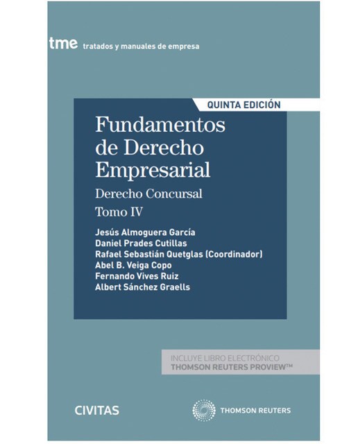 Fundamentos de Derecho Empresarial (IV): Derecho concursal (Papel + e-book): Derecho Concursal 1