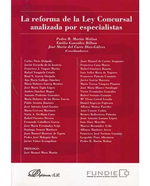 La reforma de la ley concursal analizada por especialistas(Tapa blanda) 1