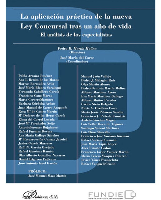 La aplicación práctica de la nueva Ley Concursal tras un año de vida: El análisis de los especialistas (Capa mole) 1