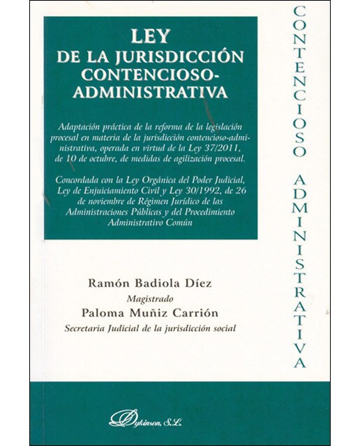 Ley de la jurisdicción contencioso-administrativa(Tapa blanda) 1