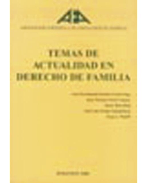 Temas de actualidad en derecho de familia(Tapa blanda) 1