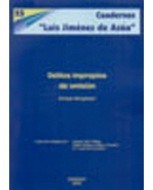 Delitos impropios de omisión(Tapa blanda) 1