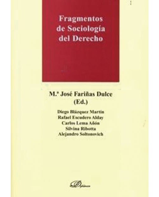 Fragmentos de sociología del derecho(Tapa blanda) 1