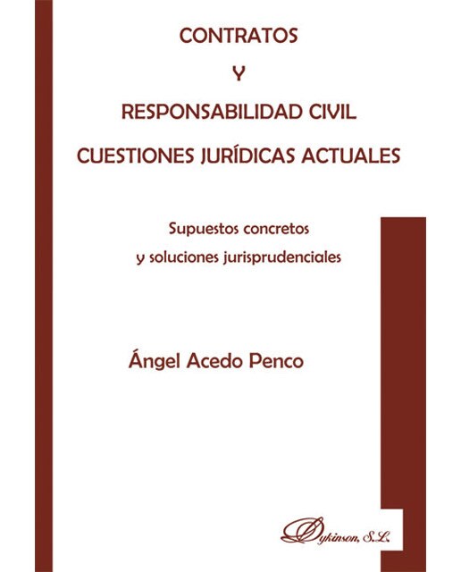 Contratos y responsabilidad civil. Cuestiones jur¡dicas actuales: Supuestos concretos y soluciones jurisprudenciales(Tapa blanda) 1