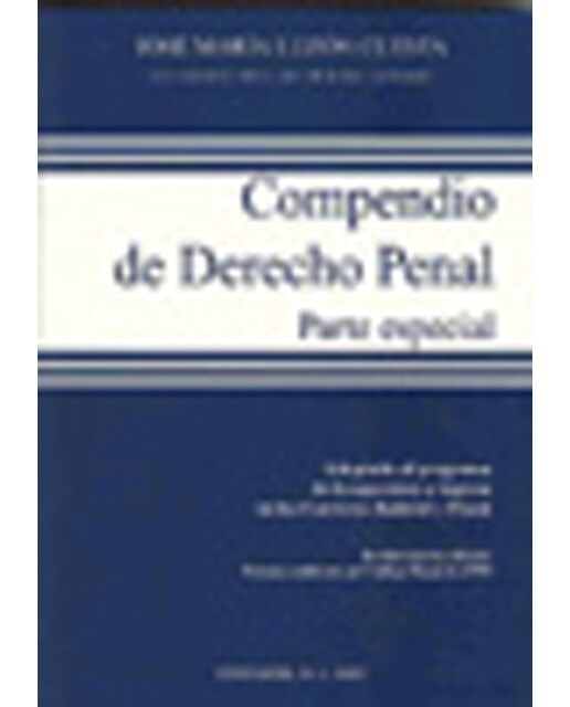 Compendio de Derecho Penal. Parte Especial (Capa mole) 1