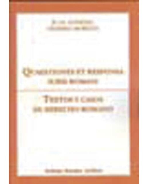 Quaestiones et responsa iuris romani. Textos y casos de derecho romano(Tapa blanda) 1