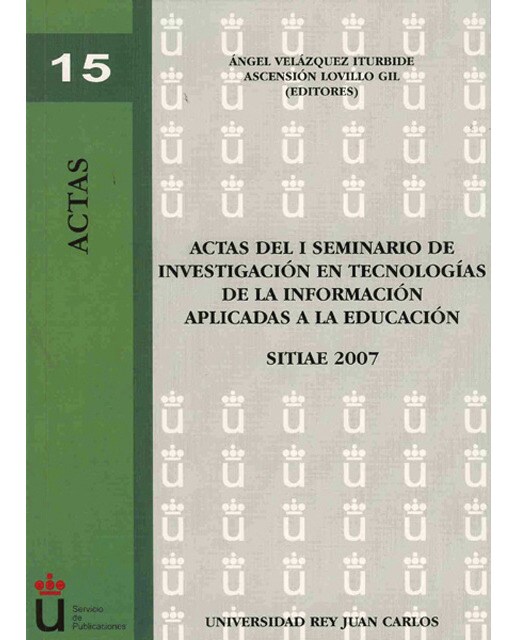 Seminario de investigación en tecnología de la información aplicada a la educación(Tapa blanda) 1