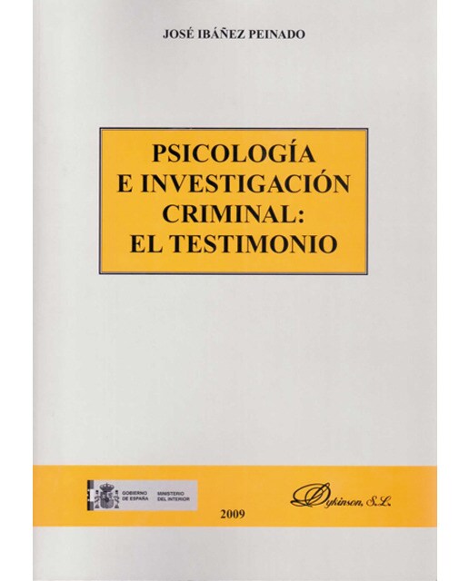 Psicología e investigación criminal: el testimonio(Tapa blanda) 1