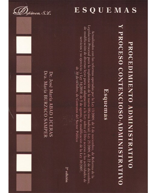 Procedimiento administrativo y proceso contencioso-administrativo. Esquemas(Tapa blanda) 1