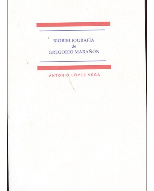 Biobibliografía de gregorio marañón(Tapa blanda) 1