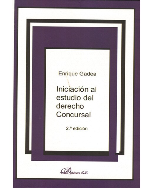 Iniciación al estudio del derecho concursal: Adaptada al rdl 3/2009 y a la ley 13/2009(Tapa blanda) 1