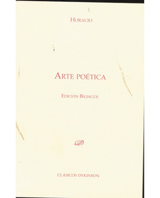 Arte poética: Edición bilingüe
