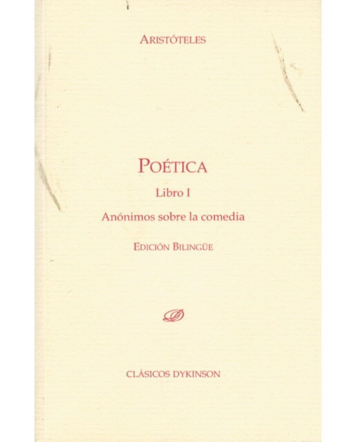Poética. Libro i. Anónimos sobre la comedia. : Edición bilingüe(Tapa blanda) 1
