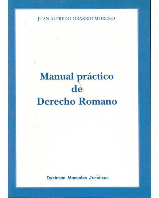 Manual práctico de derecho romano(Tapa blanda) 1
