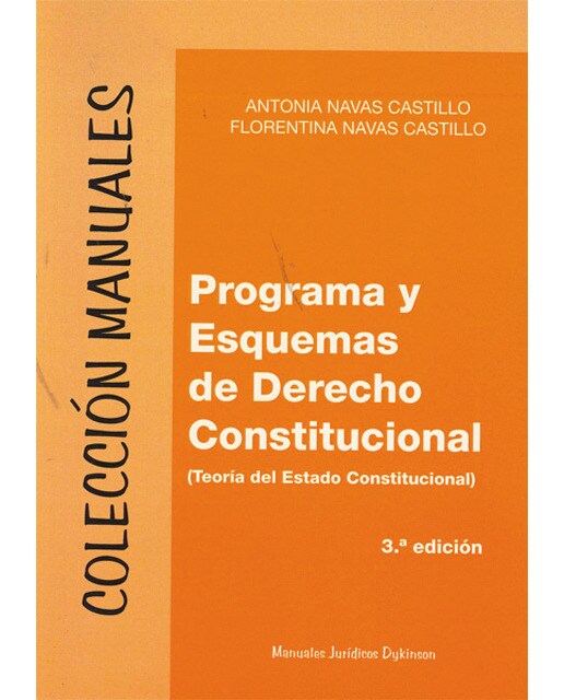 Esquemas de derecho constitucional y programa: Teoría del estado constitucional(Tapa blanda) 1