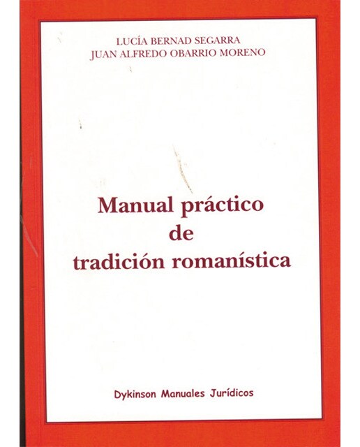 Manual práctico de tradición romanística(Tapa blanda) 1