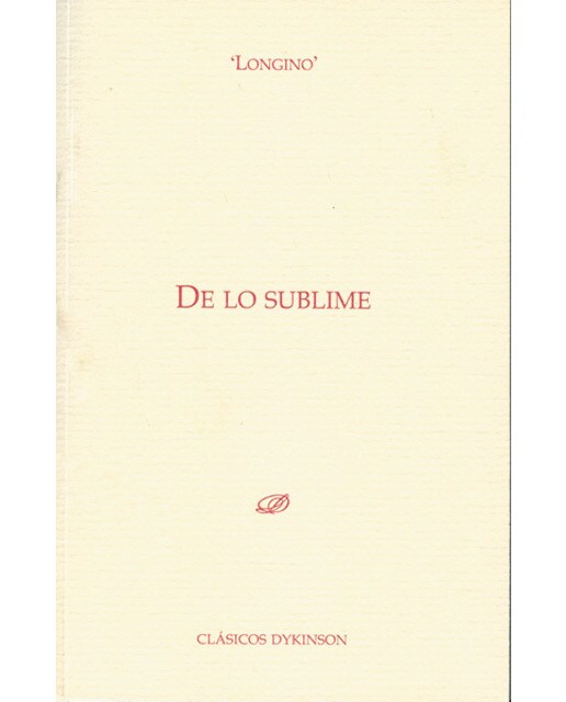 De lo sublime(Tapa blanda) 1