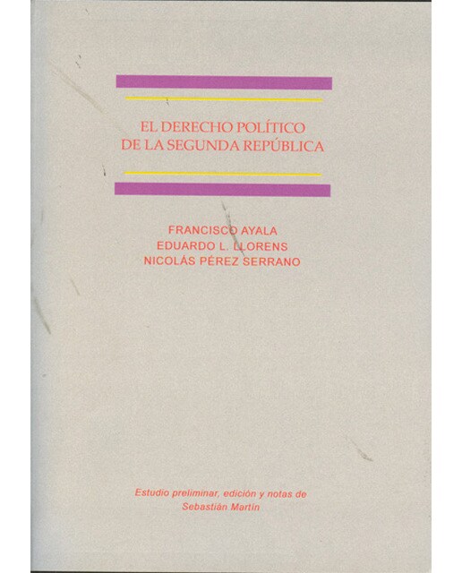 El derecho político de la Segunda República (Capa mole) 1