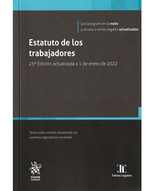 Estatuto de los trabajadores 23ª edición actualizada a 1 de enero de 2022(Tapa blanda) 1