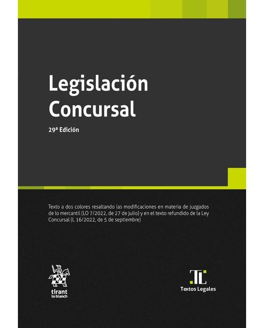Legislación Concursal 29ª Edición 2022