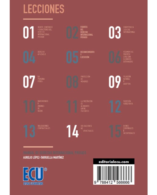 Manual de Derecho Internacional Privado 4.ª ed. (Capa mole) 2