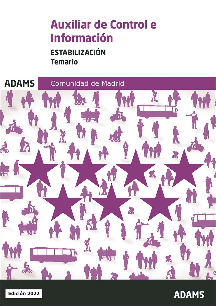 Temario Auxiliar de Control e Información Comunidad de Madrid (estabilización) (Capa mole) 1