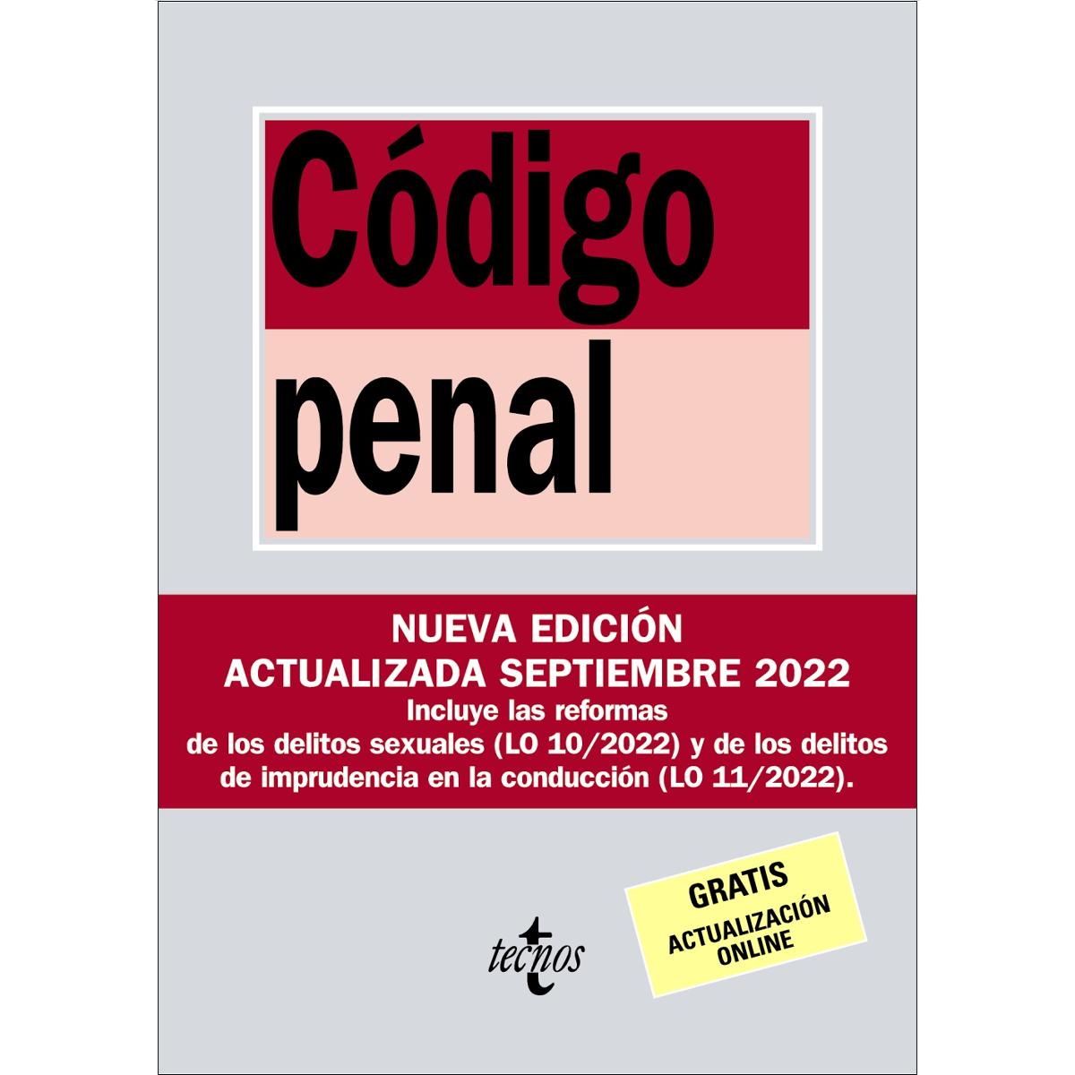 Código Penal: Ley Orgánica 10/1995, de 23 de noviembre (Capa mole) 1