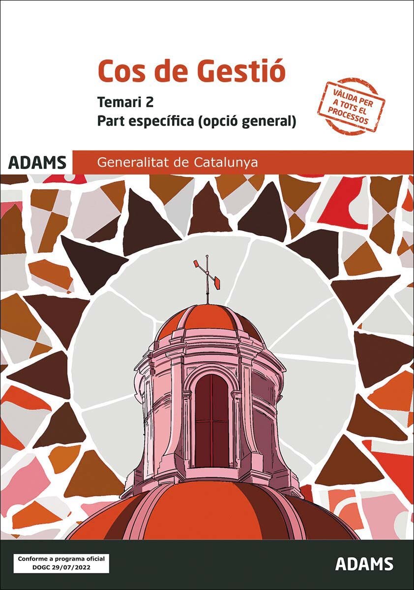 Temari 2 Cos de Gestió, Opció General, Part específica, de la Generalitat de Catalunya (Capa mole) 1