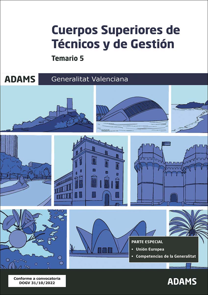 Temario 5 Cuerpos Superiores de Técnicos y de Gestión de la Generalitat Valenciana (Capa mole) 1