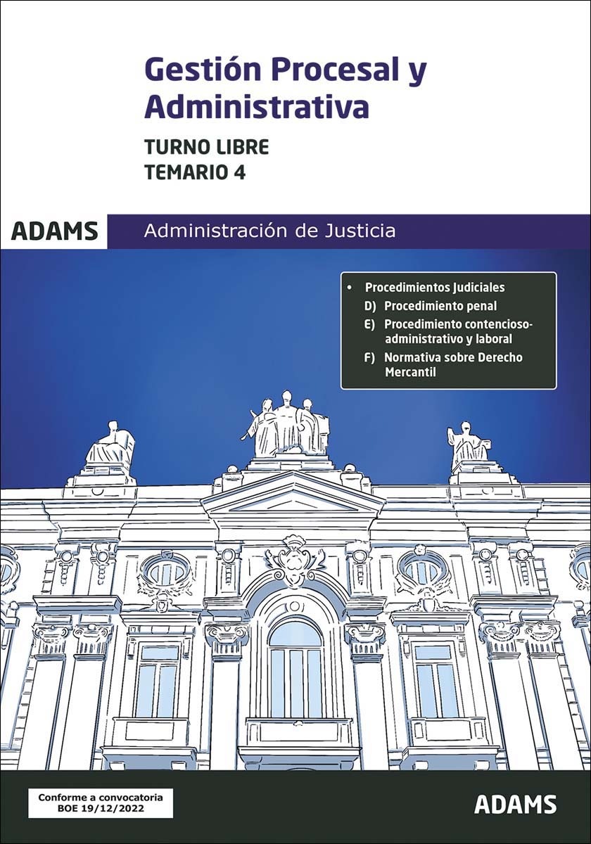 Temario 4 Gestión Procesal y Administrativa, turno libre (Capa mole) 1