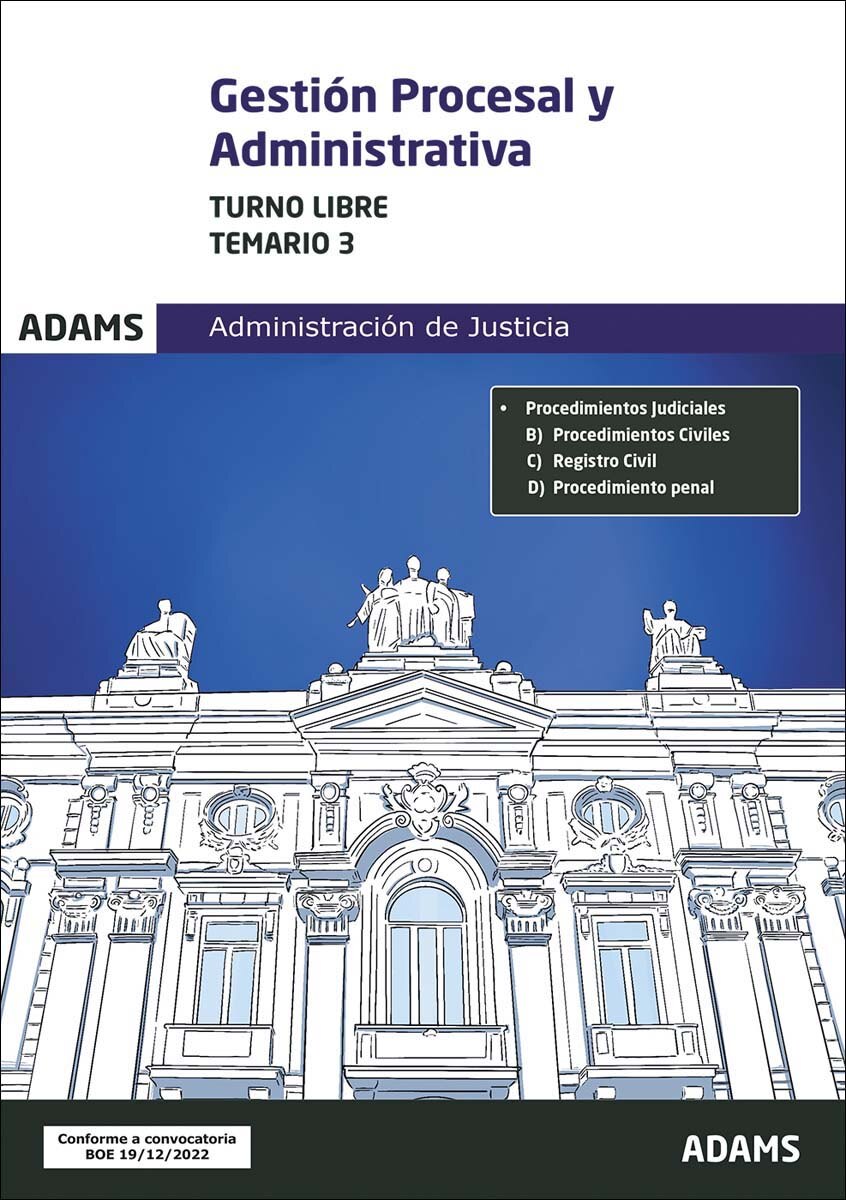 Temario 3 Gestión Procesal y Administrativa, turno libre (Capa mole) 1
