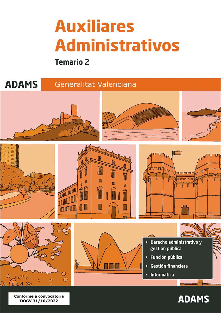 Temario 2 Auxiliares Administrativos de la Generalitat Valenciana (Capa mole) 1