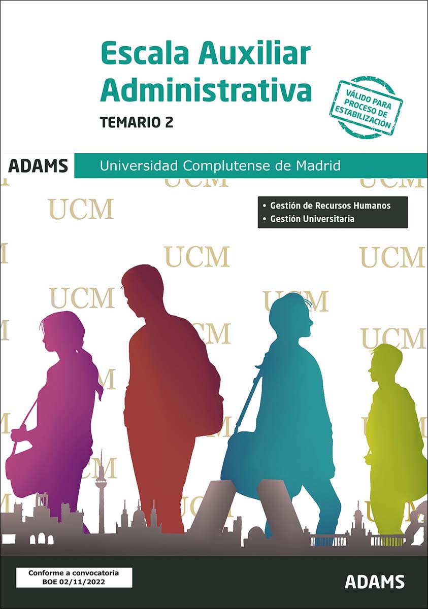 Temario 2 Escala Auxiliar Administrativa Universidad Complutense de Madrid (Capa mole) 1