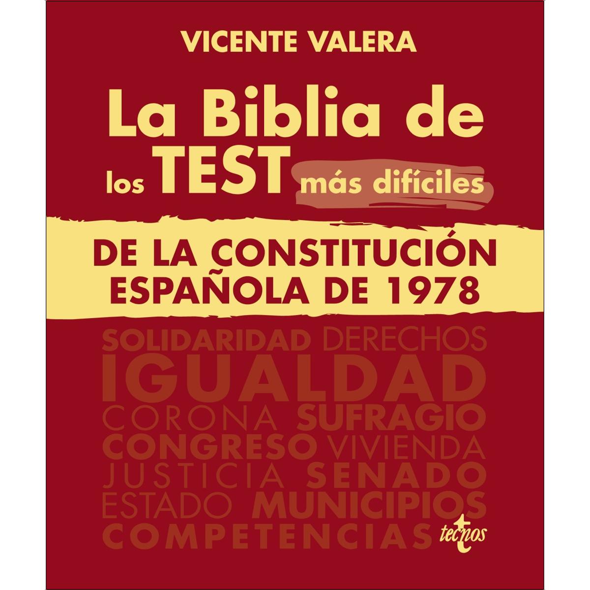 Imagem 0 de La BIBLIA de los Test más difíciles de La Constitución Española de 1978 (Capa mole com abas)