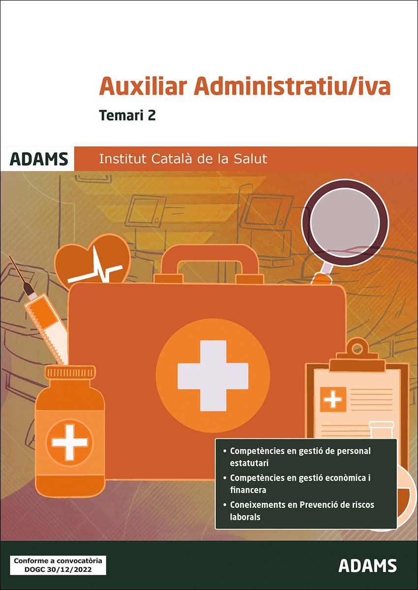 Temari 2 Auxiliar Administratiu-iva Institut Català de la Salut (Capa mole) 1