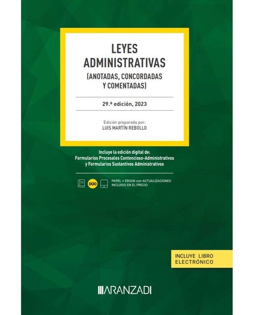 Leyes Administrativas (Papel + e-book): (Anotadas, concordadas y comentadas) 1