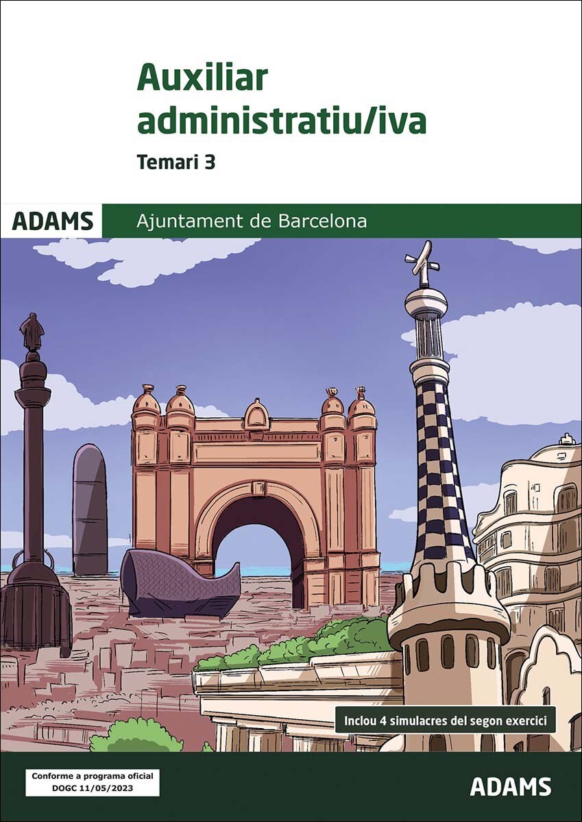 Temari 3 Auxiliar administratiu-iva Ajuntament de Barcelona (Capa mole) 1